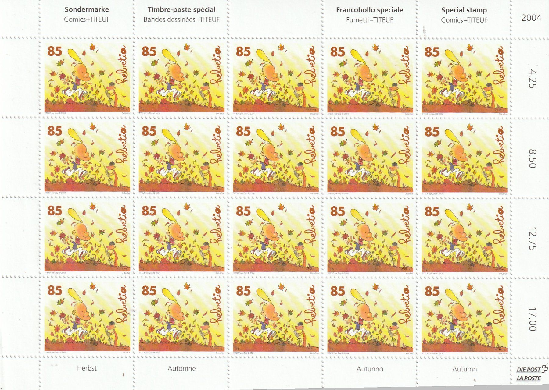 Tous les timbres: CH Frankaturware diverse Kleinbogen – D'occasion à Rupperswil par Ema10 4