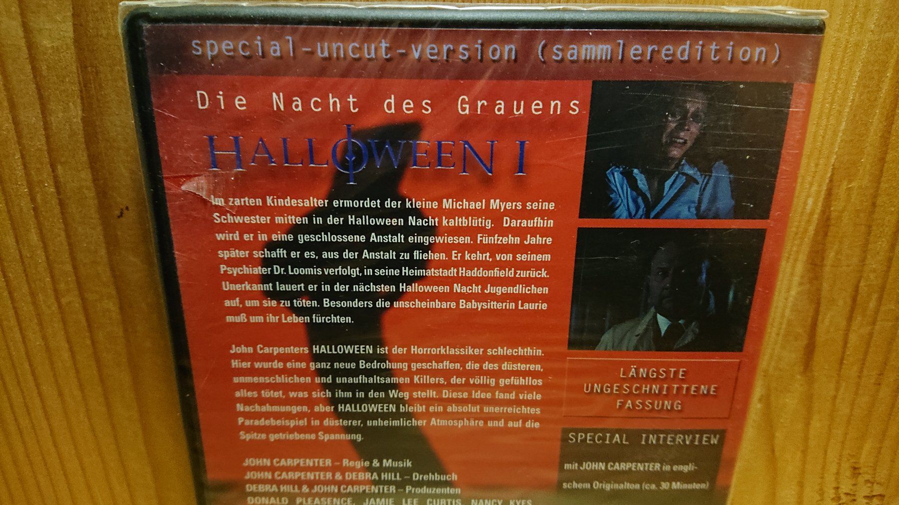 HALLOWEEN 1 Die Nacht des Grauens auf DVD Uncut Version (Neu und ...