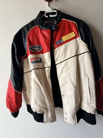 Y2K Racing Jacket / Kunstleder / FB Sister / neuwertig
