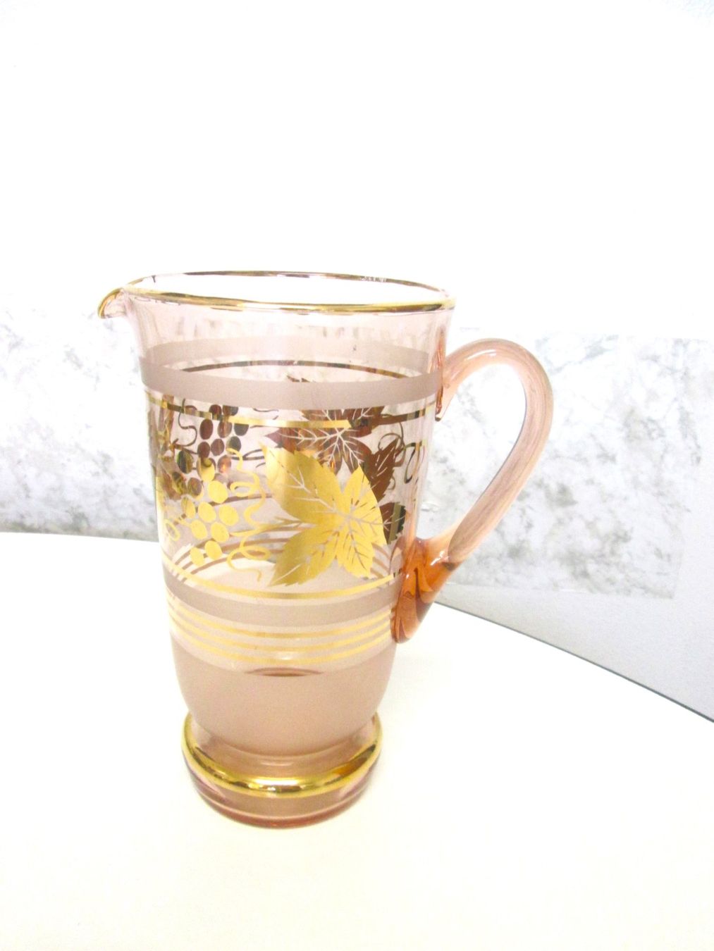 Karaffen: Wasserkaraffe aus Glas – Gebraucht aus Sementina von babucia