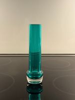 Vase Glas grün A. Okkolin Riihimäki Finnland 60er Jahre
