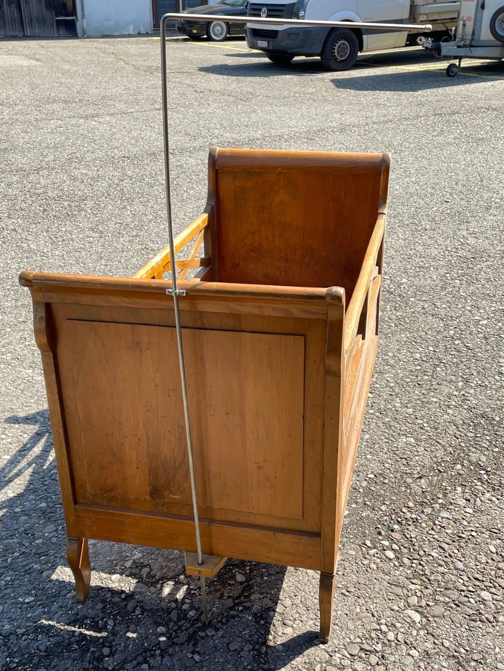Letti: Kinderbett Holz, Biedermeier, antik, zerlegbar. – Usato da Koblenz venduto da Rbaldinger54 1