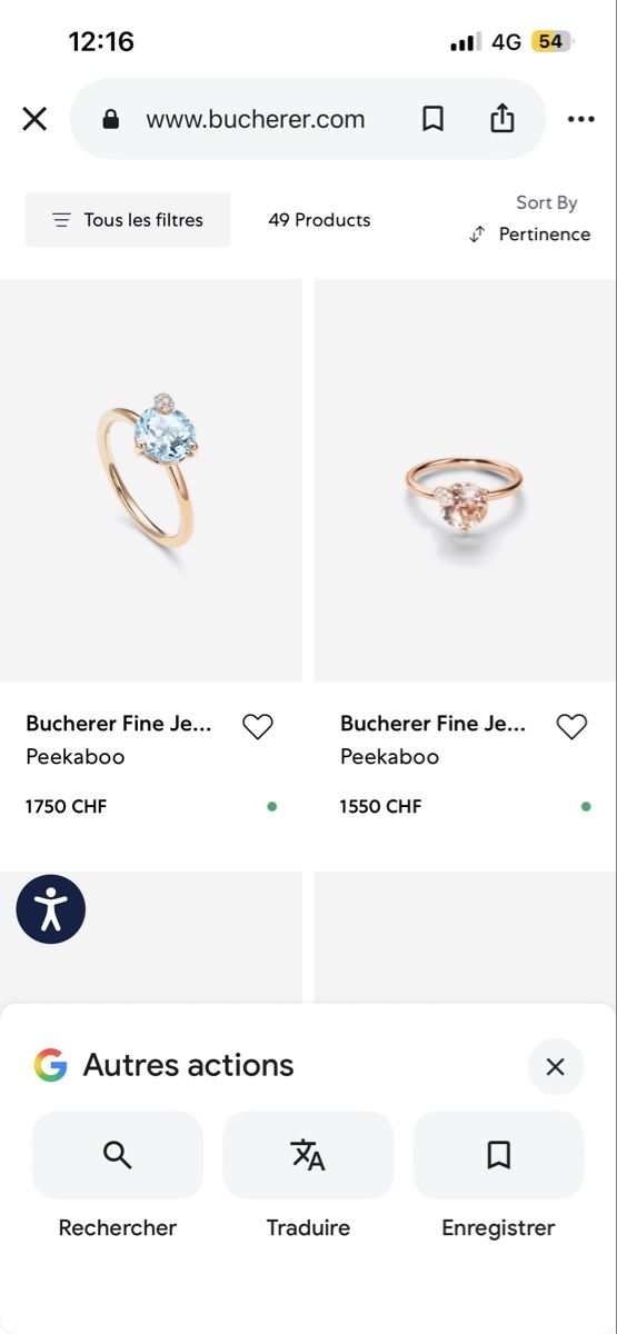 Bucherer Ringe: Bague or rose aigue-marine et diamants  – Neu (gemäss Beschreibung) aus Lausanne von mmangiol 3