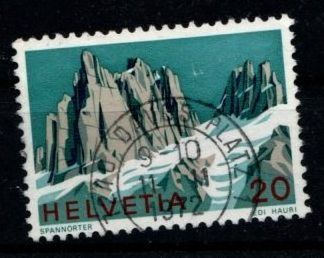 Tutti i francobolli: 1972 - Schweizer Alpen / Spannörter – Usato da Schaffhausen venduto da poststamp