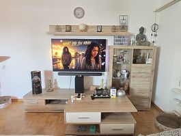 Wohnwand inkl Salontisch mit 4 Schubladen