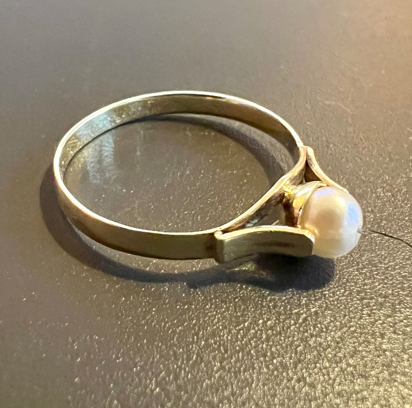 Anelli: Gold-Ring 14K mit Perle – Usato da Chur venduto da Penting1935 3