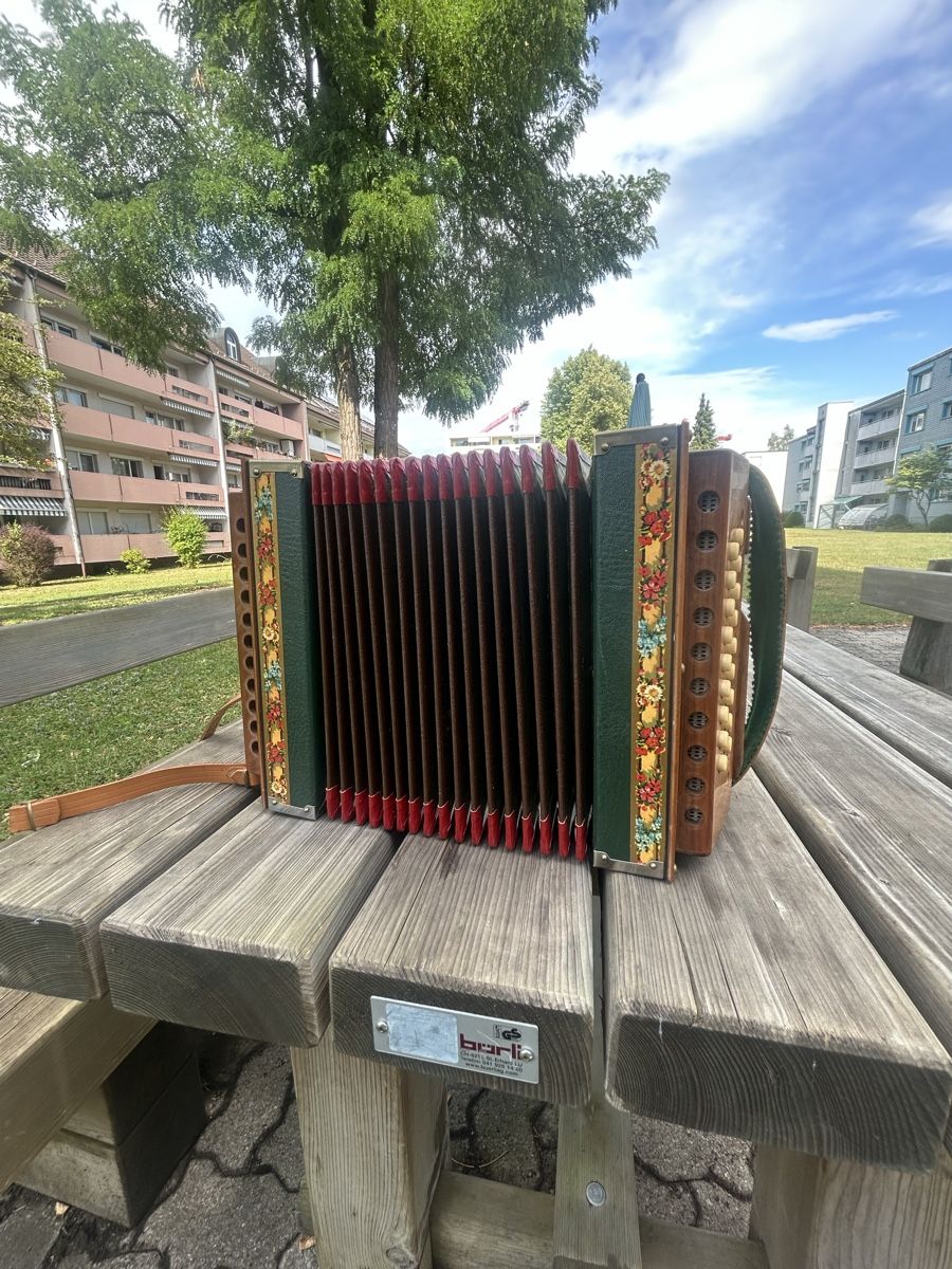 Musikinstrumente: Handorgeli, altes Instrument, gemäss Bilder – Gebraucht aus Wangen SZ von Swissboy1441 4