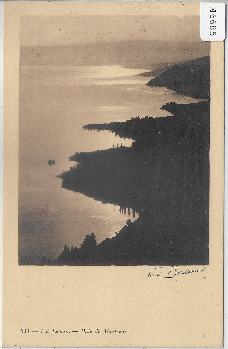 Cartoline postali: Lac Leman - Baie de Montreux – Usato da Ettingen venduto da Kartenplanet