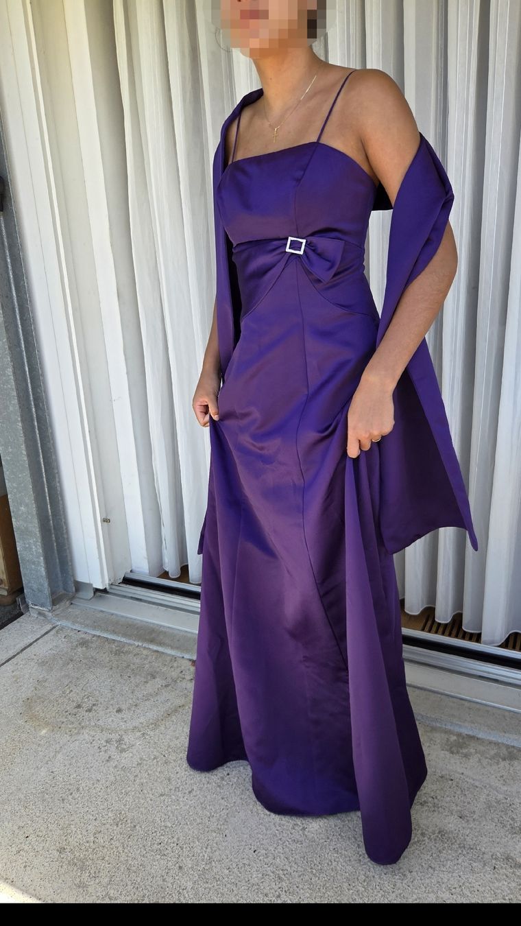 Vestiti: Lila Abendkleid Gr. 36 mit passendem Schal, elegant – Nuovo (secondo la descrizione) da Zug venduto da Pat050 9