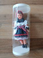 Miniature Doll traditional costume plastic tube display 