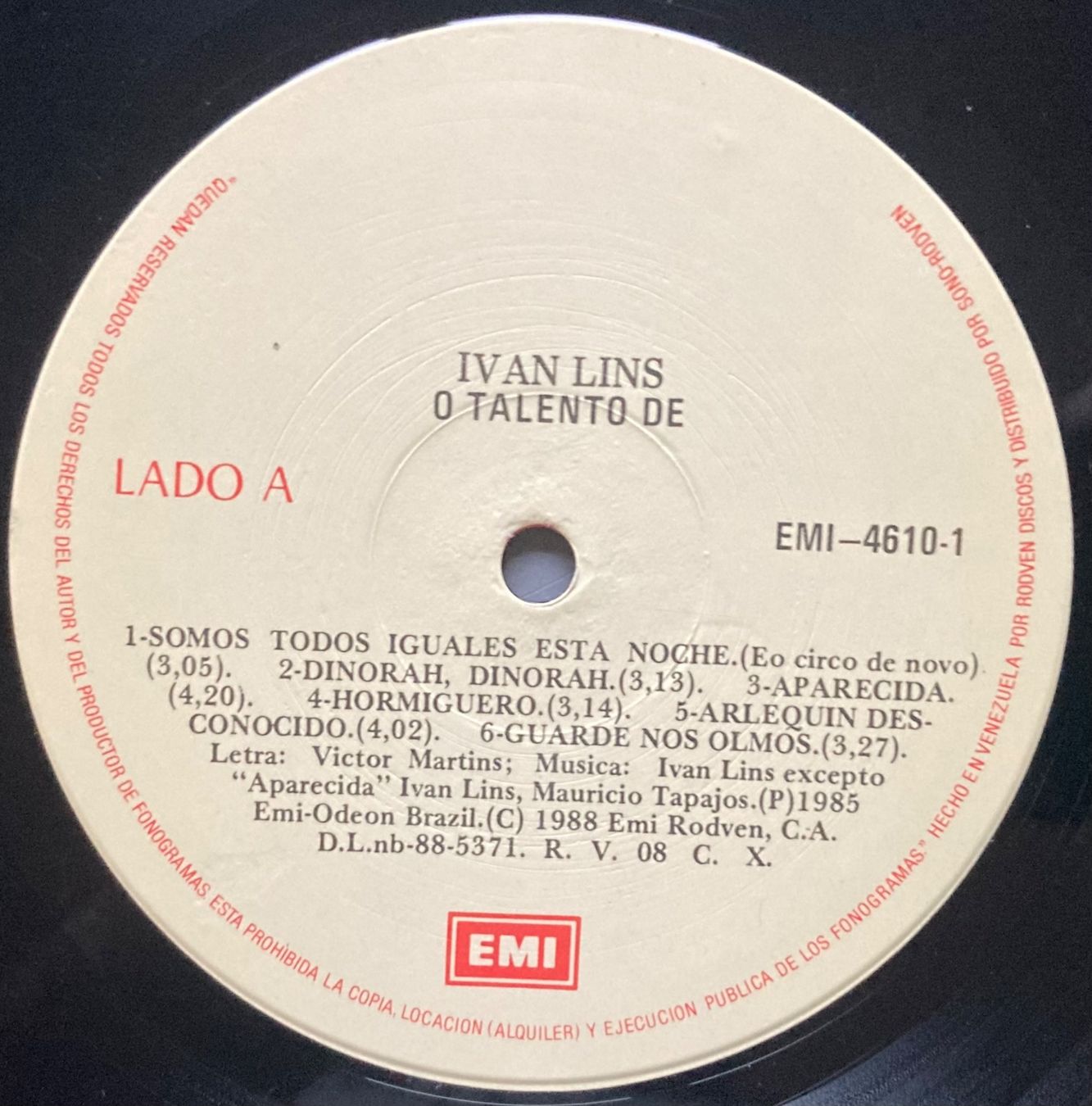 Schallplatten: IVAN LINS - O TALENTO DE IVAN LINS – Gebraucht aus Poliez-Pittet von Newtown-Records 3