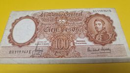 Argentinien 100 Pesos Geldschein - Antike Rarität!