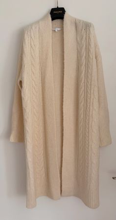Strickjacke Opus beige Zopfmuster Grösse S neuwertig