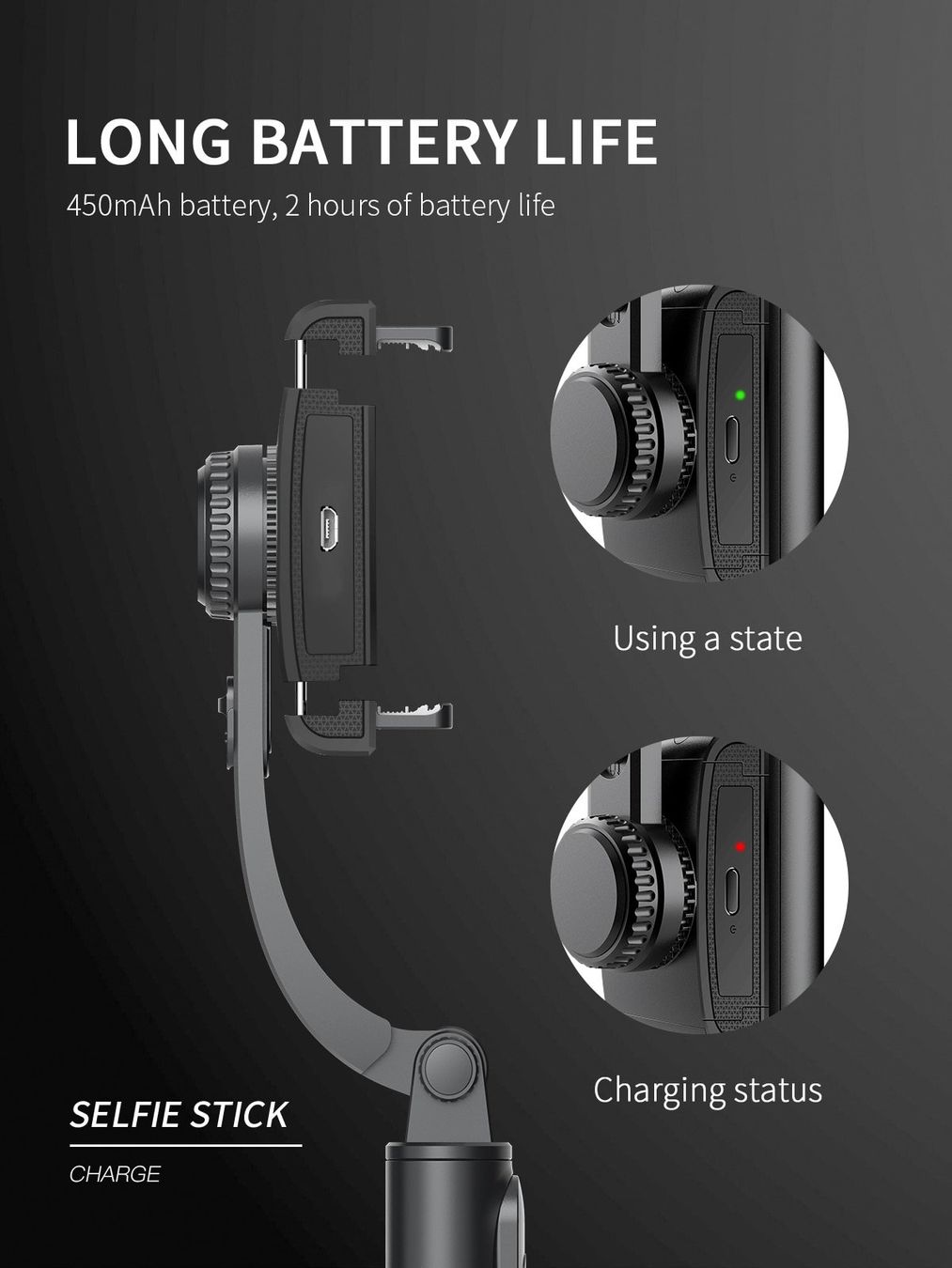 Halterungen: Stabilisator Bluetooth mit Stativ-Selfie-Stick – Neu und originalverpackt aus Unterägeri von RmOnline 6