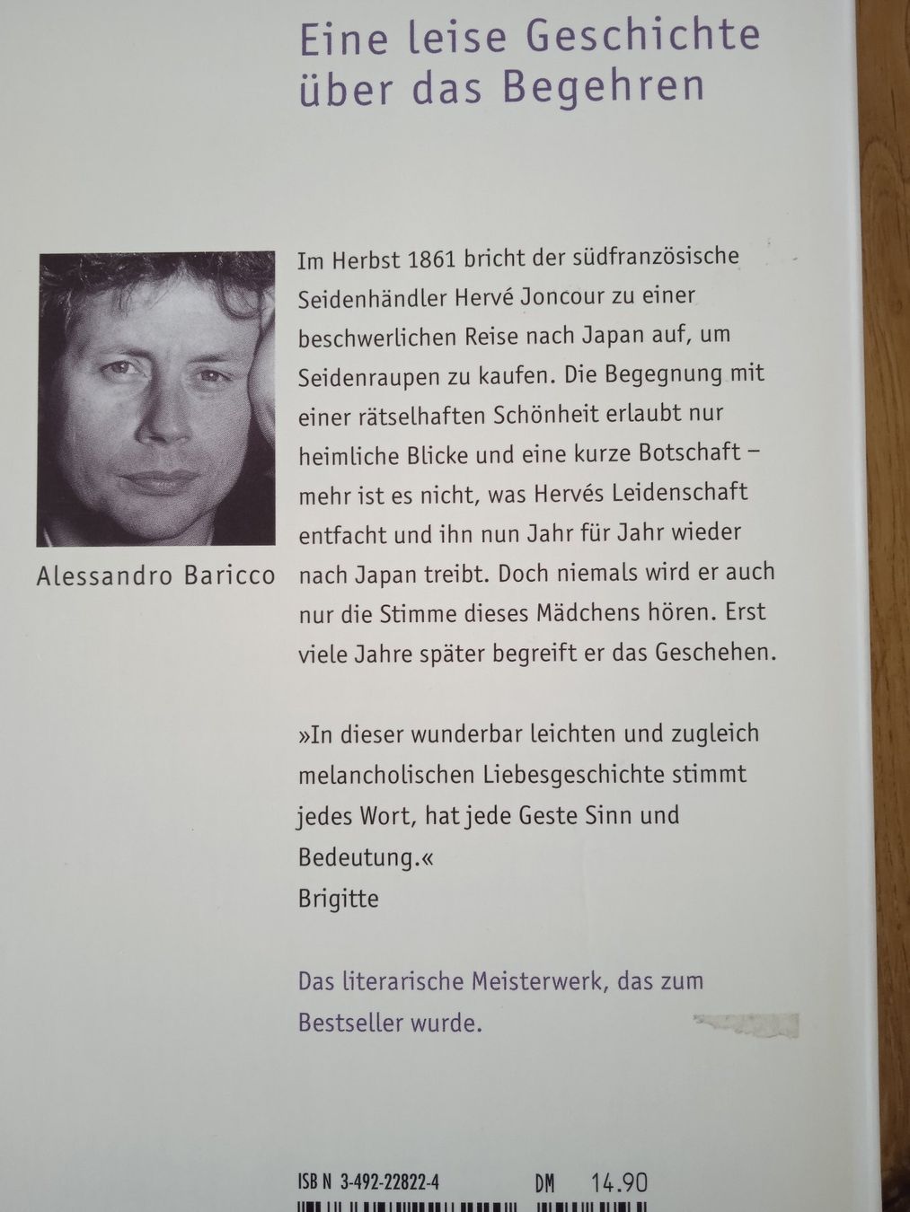 Libri: Alessandro Baricco Seide – Usato da Rothrist venduto da MaSa82 1