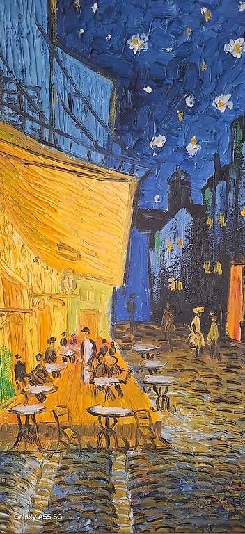 Dipinti: Replikat von Vincent Van Gogh ''Caféterrasse bei Nacht'' – Usato da Bottmingen venduto da veroda01 1