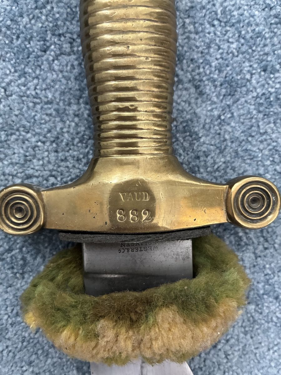 Stichwaffen: Faschinenmesser Vaud 1842/52 – Gebraucht aus Gutenswil von Antiques77 2
