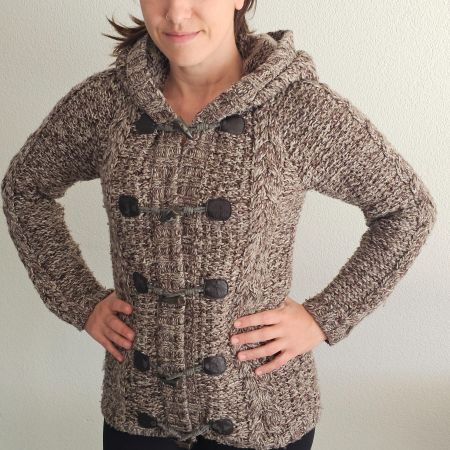 Oysho GIACCA MAGLIA SPESSA CON CAPPUCCIO · TAGLIA S