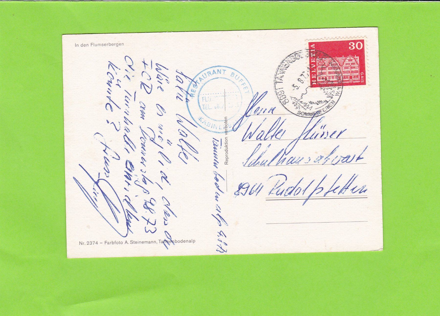 Cartoline postali: Kabinenbahn Maschgachamm – Usato da St. Peterzell venduto da neckertal 1