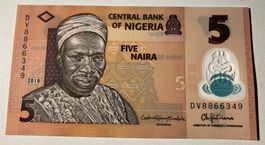 Nigeria 5 Naira 2018 Neuwertig