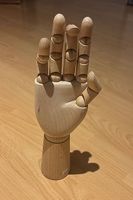 Gelenkige Holzhand  Deko / Schmuckhalter / Zeichenhand