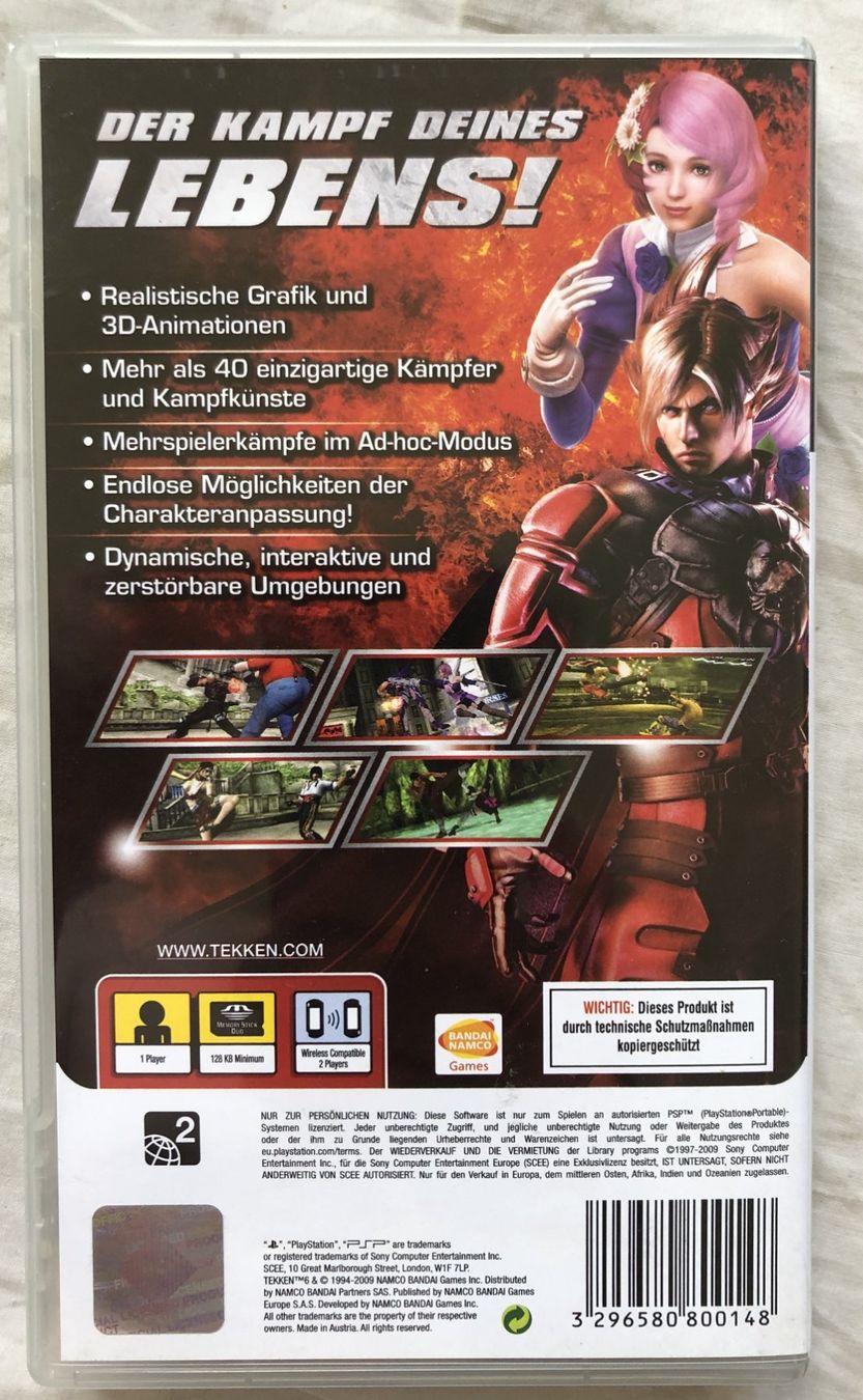 Giochi: PSP - Tekken 6 – Usato da Schaffhausen venduto da durruti 2