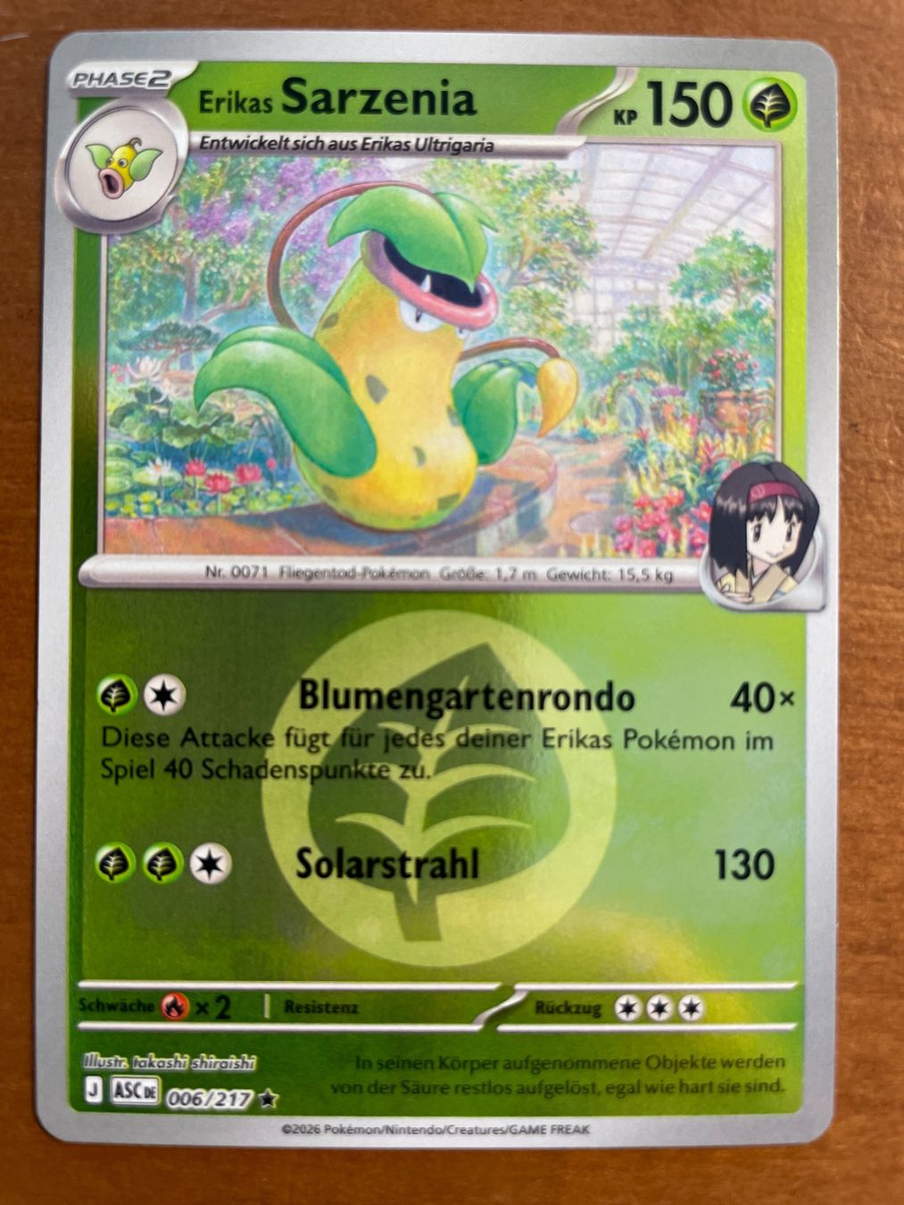 Pokémon Carte collezionabili: Pokemon Erikas Sarzenia Reverse (Versand gratis) – Nuovo (secondo la descrizione) da Chur venduto da Angerson