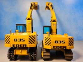 2 EDER 835 Hydraulik Bagger _ NZG Modelle _ in OVP _ 1:50