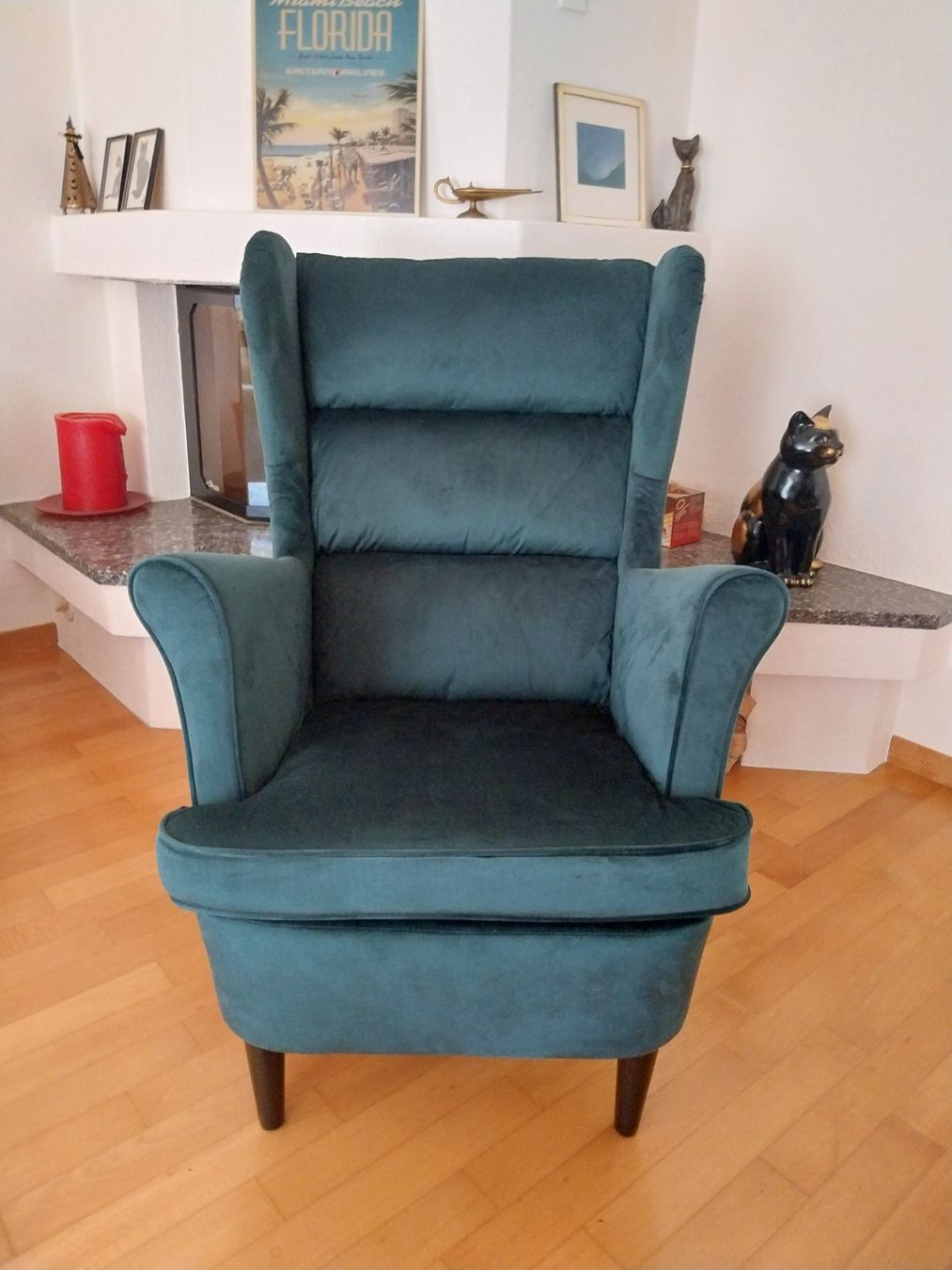 Vidaxl Sessel: Sessel und Hocker, Grün, Samt – Neu (gemäss Beschreibung) aus Brütten von MIKEY1