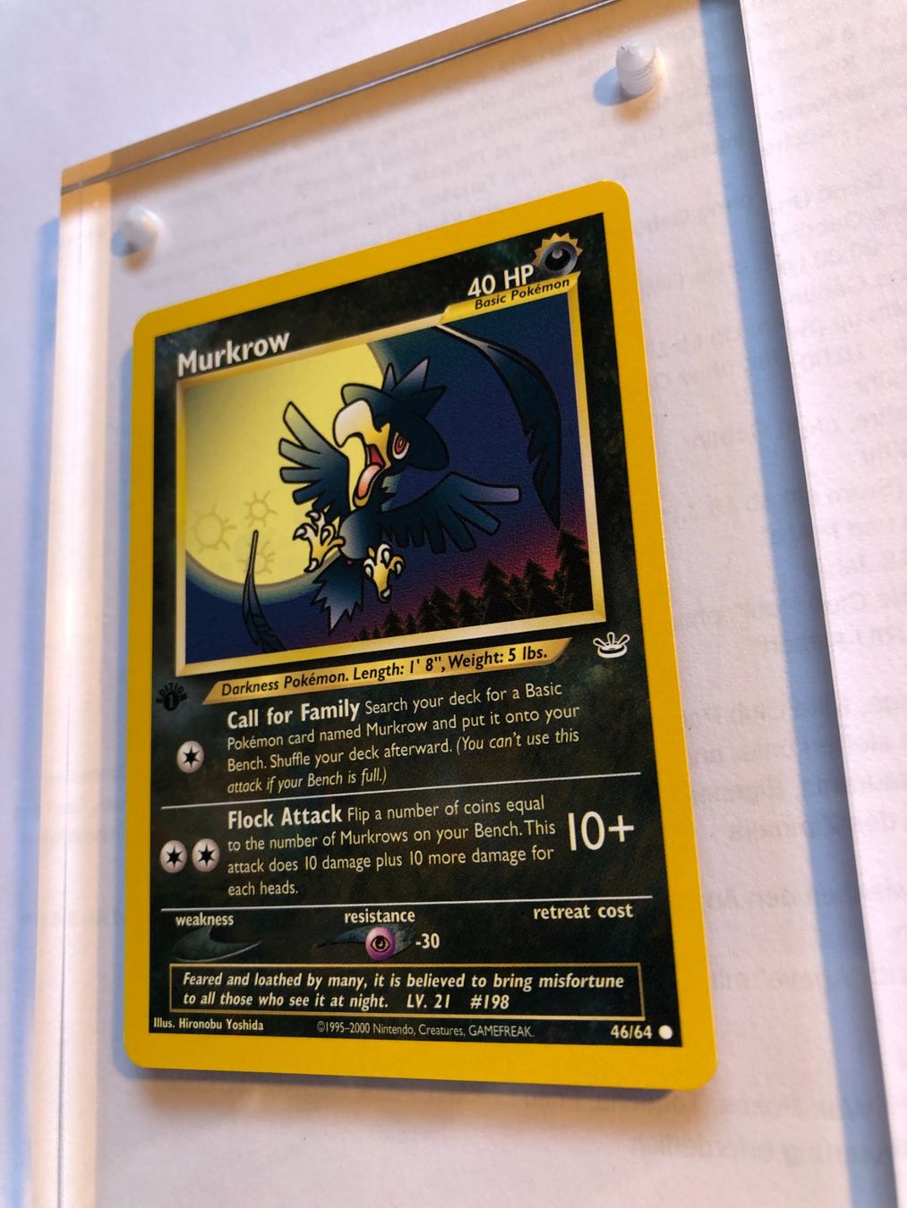 Carte collezionabili: Murkrow 1st Neo Revelation - MINT - ab 1.- – Usato da Giubiasco venduto da dan_pr8b 2