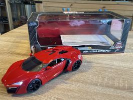 Lykan Hypersport 1:18 Fast & Furious, rot, Top Zustand!