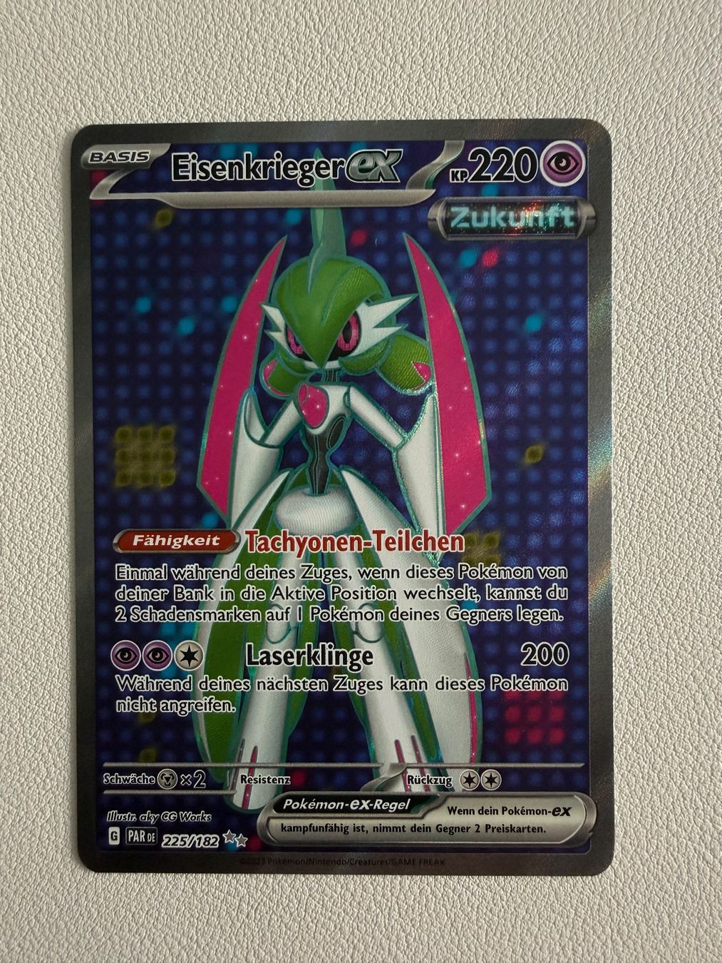 Pokémon Carte collezionabili: Eisenkrieger ex (PAR 225) – Nuovo (secondo la descrizione) da Zollikofen venduto da blaizol