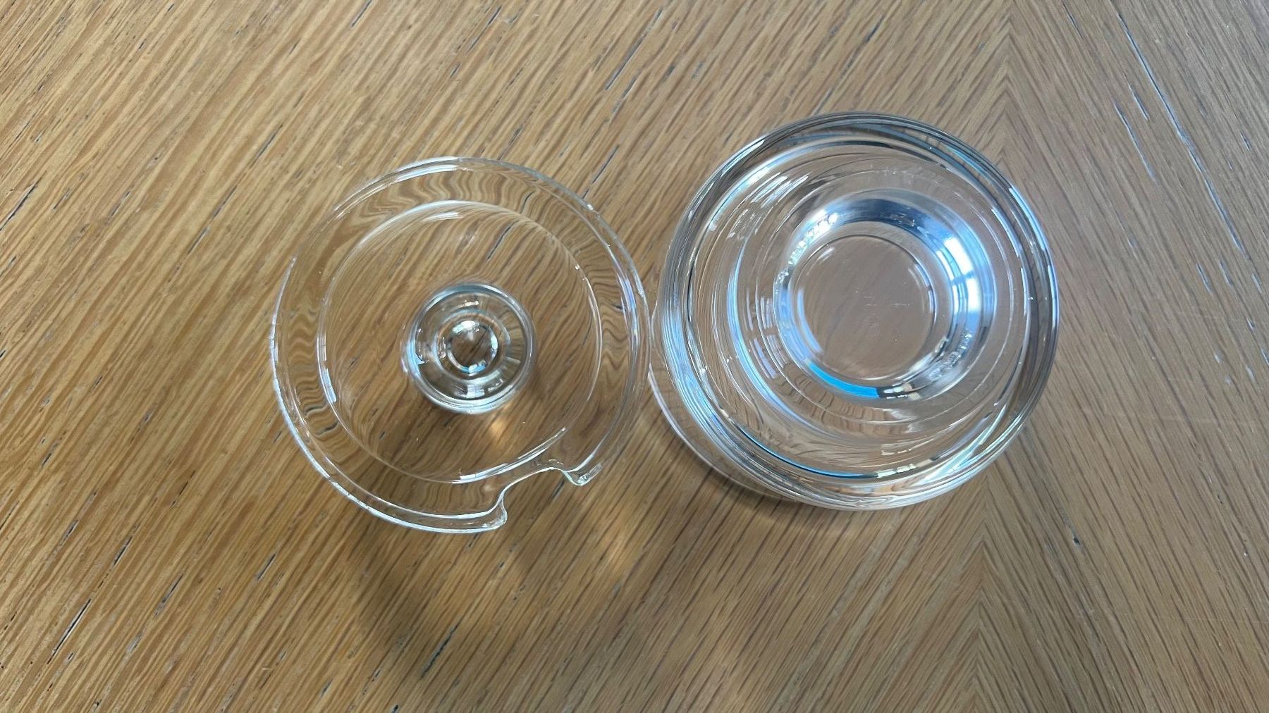 Zuccheriere: Zuckerdose mit Deckel aus Glas – Usato da Schübelbach venduto da Dolly990_2 3