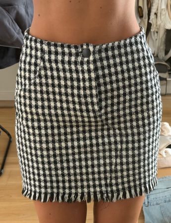 Zara Minirock schwarz/weiss, Grösse S, Top Zustand!