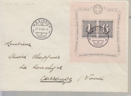 Bloc W14 sur lettre