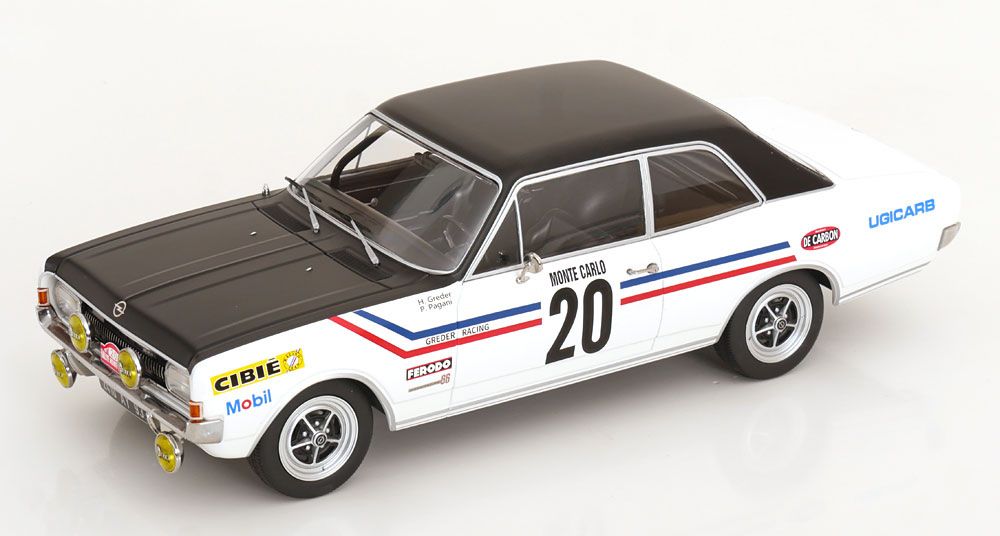 Opel Modellini d'auto: OPEL COMMODORE A #20 MONTE CARLO 1971 1:18 MCG – Nuovo e nell'imballaggio originale da Suhr venduto da Moebelsiralfred