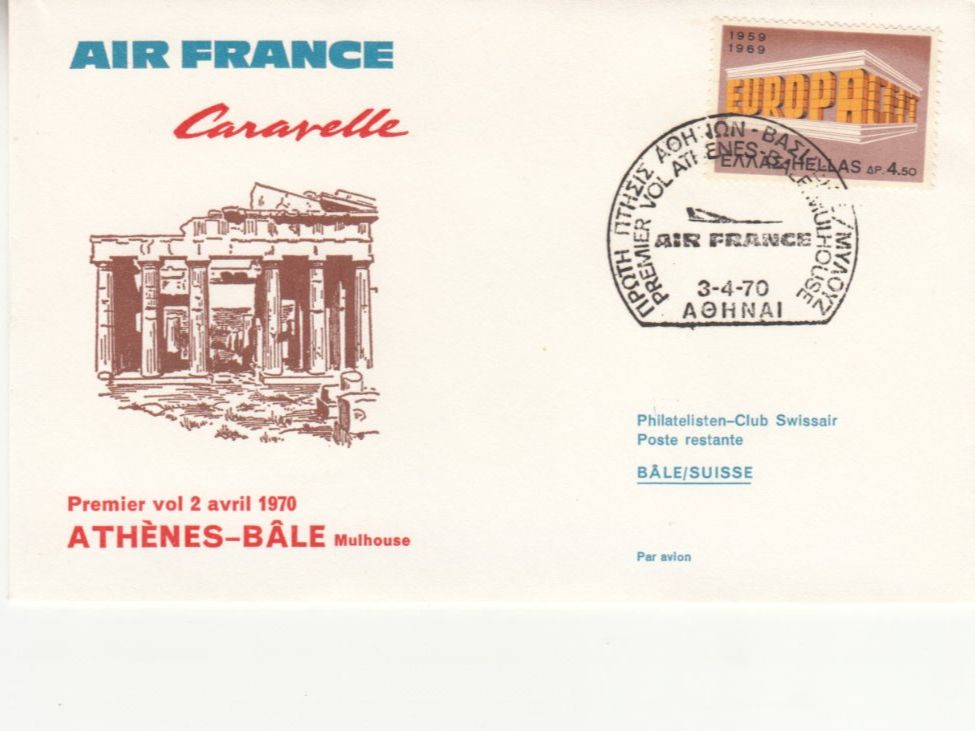 Alle Briefmarken: SLH RF 70.5b Athen-Basel – Gebraucht aus Bürglen TG von StampGraf