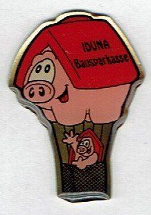 Plaketten & Abzeichen: Schweinchen Ballon – Gebraucht aus Hinterkappelen von Schampus