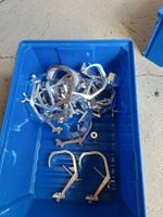 Rohrschellen Aluminium Set mit Flügelschrauben 21stk