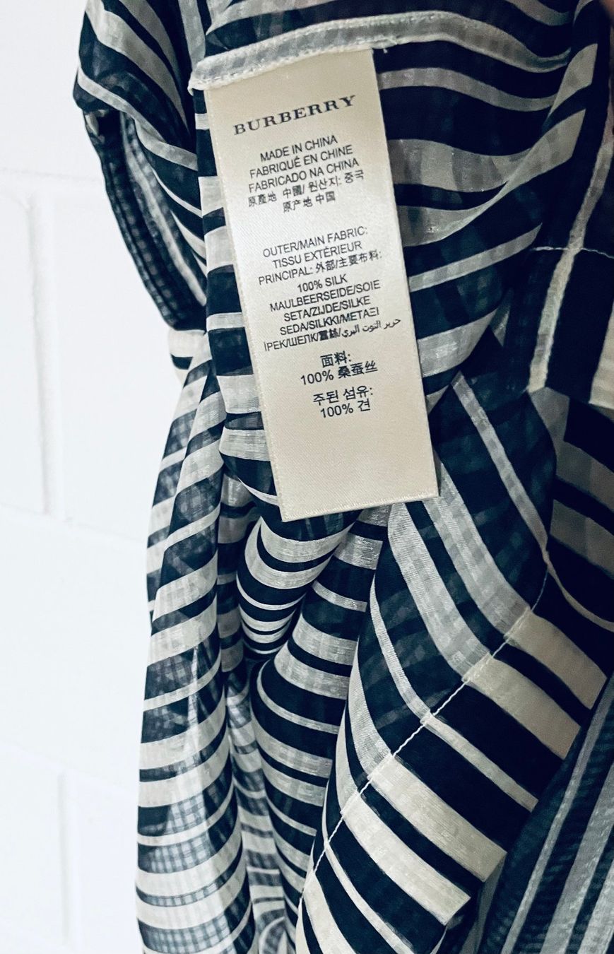 Burberry Camicette: Burberry Brit Seidenbluse Tunika – Usato da Etoy venduto da Airesun 3