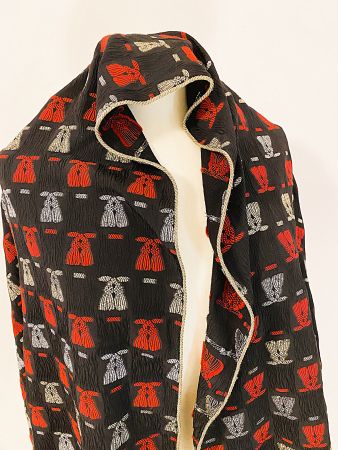 Fabric Frontline Foulard Luxus Edition schwarz rot gold*****