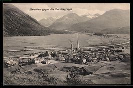AK Samaden, Blick gegen die Berninagruppe
