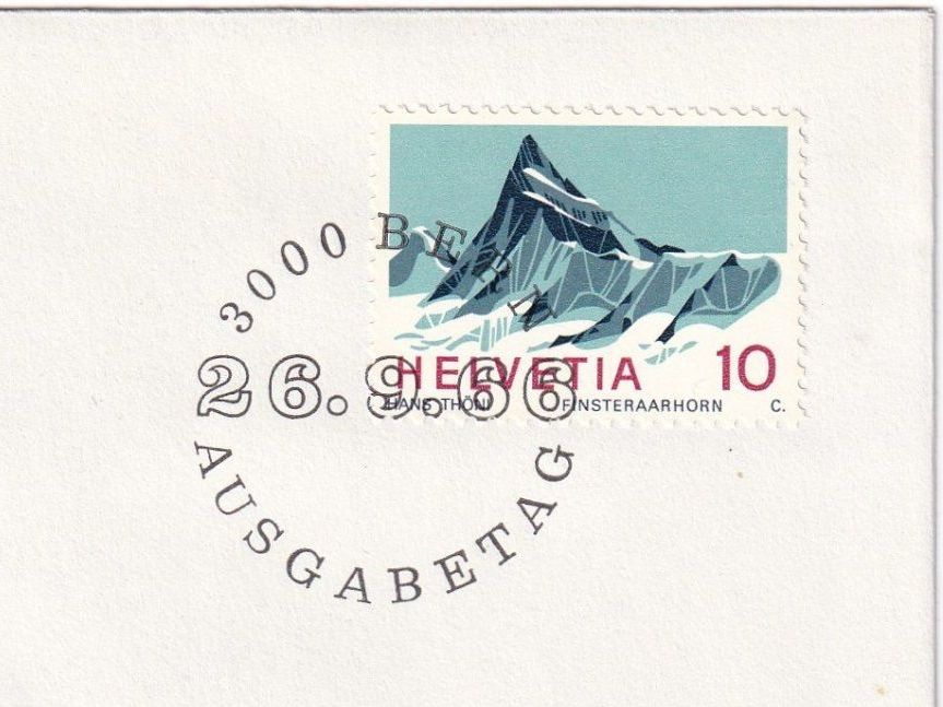 Alle Briefmarken: CH 1966, FDC, Finsteraarhorn, SBK 445 – Neu (gemäss Beschreibung) aus Castione von Rx-stamps 1