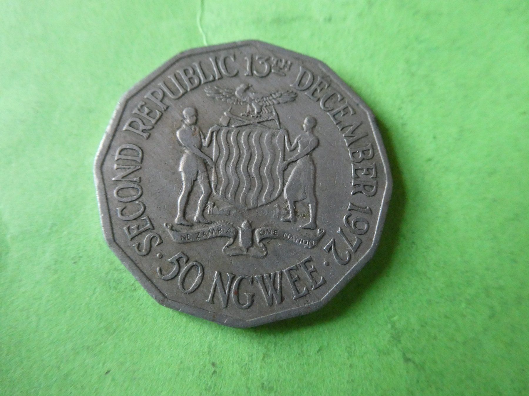 Tutti le monete: Zambia 1972, 50 Ngwee – Usato da Hinterforst venduto da rohusri
