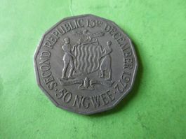 Zambia 1972, 50 Ngwee