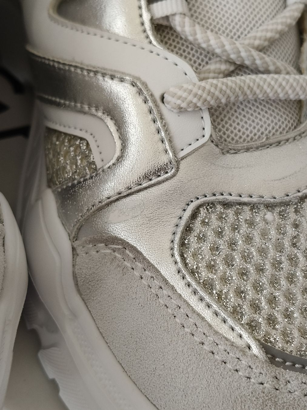 Scarpe da donna: Gaudi sneakers white silver mesh size 39 new – Nuovo (secondo la descrizione) da Zürich venduto da sha_vw65 5