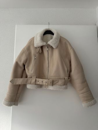Beige teddyjacket