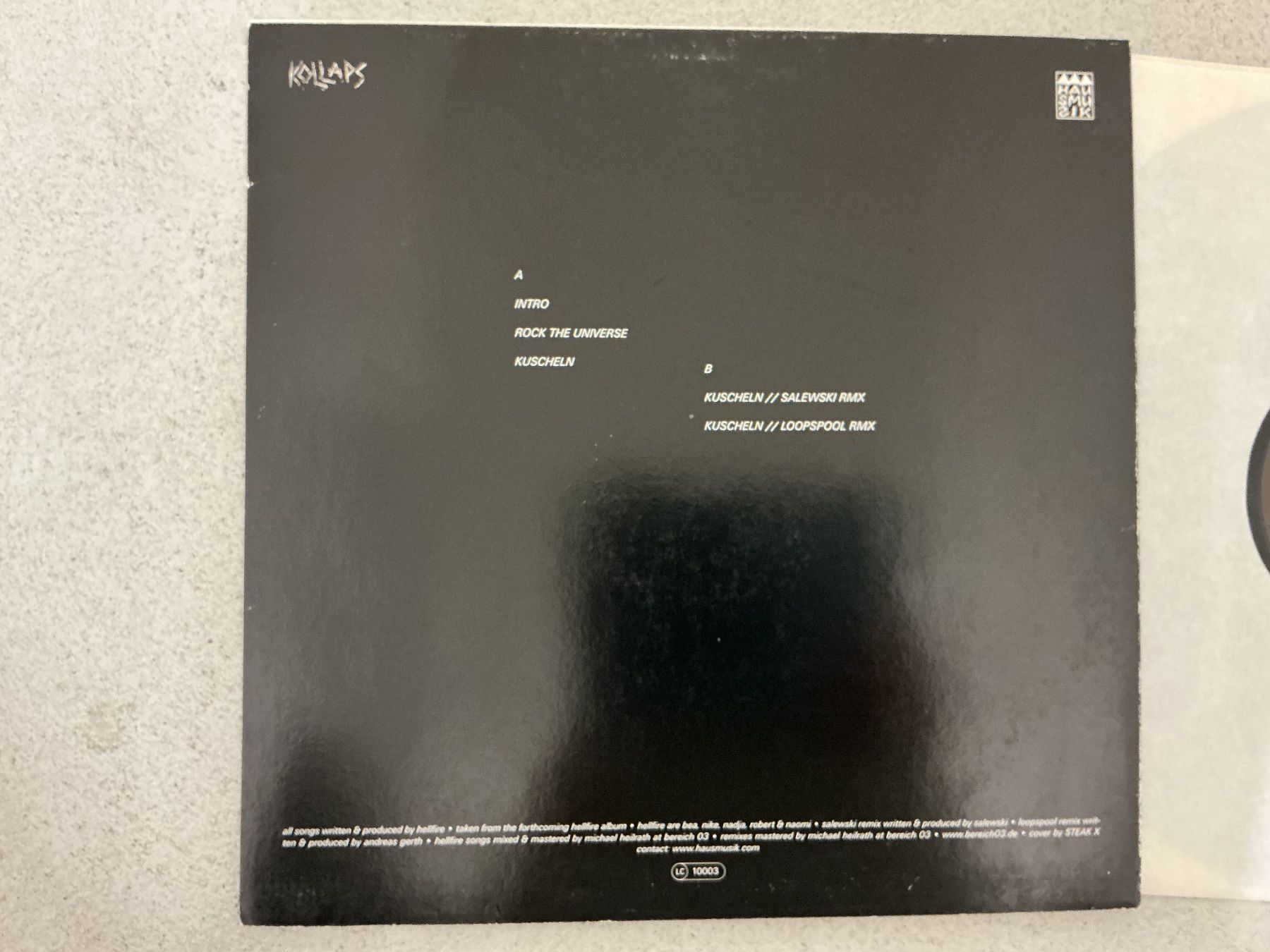 Schallplatten: Hellfire LP - Kuscheln – Gebraucht aus Winterthur von Tumko_7_Vinyl 1