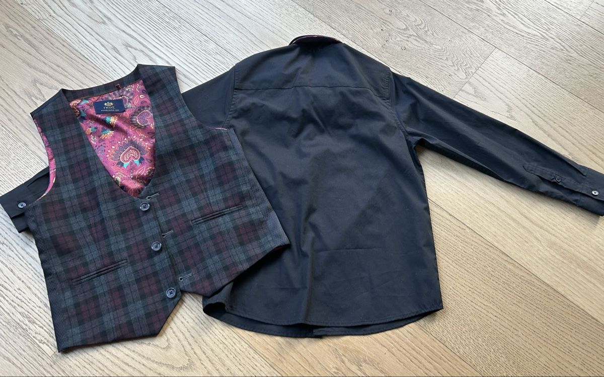 Next Lotti & Set di vestiti: Hemd mit Krawatte und Sakko Gr. 128/134 – Nuovo (secondo la descrizione) da Rothrist venduto da szc_9dg5 4