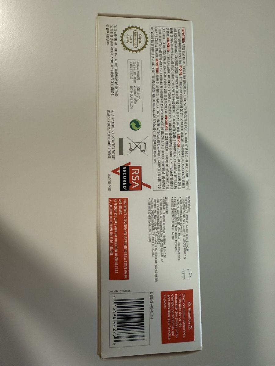 Nintendo Konsolen: Nintendo DS Lite Console Silver new In Original Box – Neu und originalverpackt aus Villaz-St-Pierre von AuctionWonFor3 3